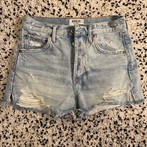 AGOLDE Parker Shorts light wash